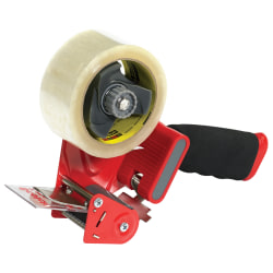 3M™ ST181 Heavy-Duty Carton Sealing Tape Dispenser, Black/Red