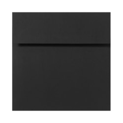LUX Square Envelopes #5, Peel & Press Closure, Midnight Black, Pack Of 50