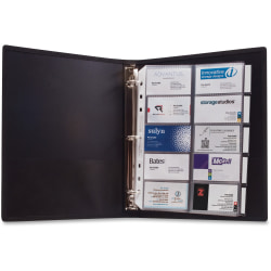 Anglers 3-Ring Business Card Binder, 8.50" x 11"