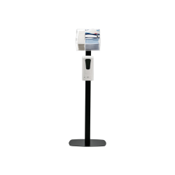 CTA Premium Thin Profile Sanitizing Station - Hand sanitizer/soap dispenser stand - steel, acrylic - black