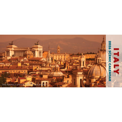 2026 Willow Creek Press Panoramic Wall Calendar, 6-1/2" x 15", Italy, January To December, 56264