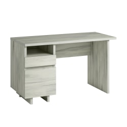 Sauder® Porto Palma 52"W Single-Pedestal Computer Desk With Filing Drawer, Haze Acacia