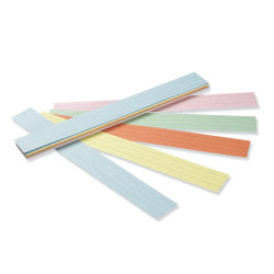Pacon® Kaleidoscope Tag Sentence Strips, 1 1/2" Ruled, Assorted, Pack Of 100