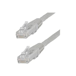 StarTech.com 20ft CAT6 Ethernet Cable - Gray Molded Gigabit CAT 6 Wire - 100W PoE RJ45 UTP 650MHz - Category 6 Network Patch Cord UL/TIA - 20ft Gray CAT6 up to 160ft - 650MHz - 100W PoE - 20 foot UL ETL verified
