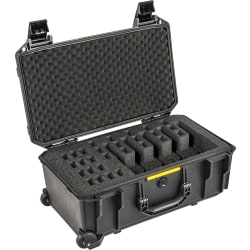 Pelican Polymer Vault V525PF5 5-Pistol Range Case, 22"H x 14"W x 9"D, Black
