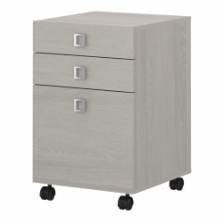 kathy ireland® Office Echo 17"D Vertical 3-Drawer Mobile File Cabinet, Gray Sand, Delivery