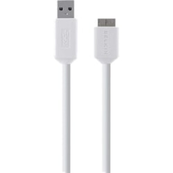 Belkin SuperSpeed USB 3.0 Cable A to Micro-B - USB cable - USB Type A (M) to Micro-USB Type B (M) - USB 3.0 - 3 ft - molded