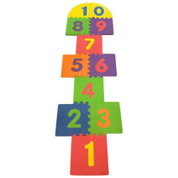 Kore Design Foam Play Mat for Kids, Interlocking Hopscotch Tiles, 10 Tiles & 2 Markers