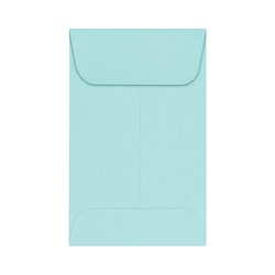 LUX Coin Envelopes, #1, Gummed Seal, Seafoam, Pack Of 1,000