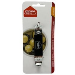 Cocina Criolla Bottle Opener With Magnet, Black