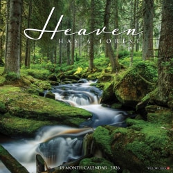 2026 Willow Creek Press Inspirational Monthly Wall Calendar, 12" x 12", Heaven Has a Forest, January To December, 51450