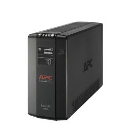 APC® Back-UPS® Pro BX Compact Tower Uninterruptible Power Supply, 8 Outlets, 850VA/510 Watts, BX850M