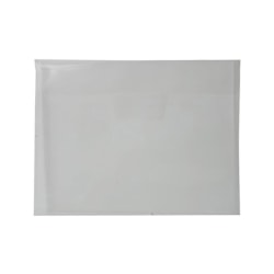 JAM Paper® Plastic Envelopes, Letter-Size, 9 7/8" x 11 3/4", Tuck, Clear, Pack Of 12