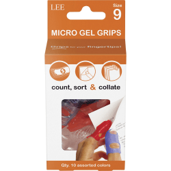 LEE Micro Gel Grips - #9 with 0.75" Diameter - Large Size - Rubber - Assorted