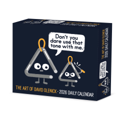 2026 Willow Creek Press Page-A-Day Daily Desk Calendar, 6-1/4" x 5-1/2", The Art of David Olenick, January To December, 54444