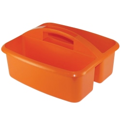 Romanoff Products Large Utility Caddy, 6 3/4"H x 11 1/4"W x 12 3/4"D, Orange, Pack Of 3