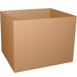 Partners Brand Heavy-Duty Triple-Wall Gaylord Storage Box Bottoms, 48" x 40" x 48", Kraft, Case Of 5