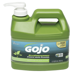 SKILCRAFT® GOJO® Eco-Preferred Pumice Lotion Hand Soap Cleaner, Lime Scent, 128 Oz, Carton Of 6 Bottles (AbilityOne 8520-01-647-1707)