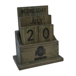 Imperial NCAA Wood Block Calendar, Ohio State
