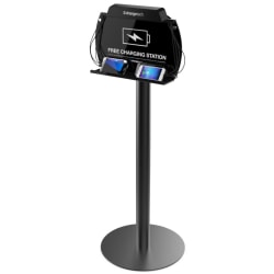 ChargeTech S9 Freestanding Phone Charging Station, Black, CT-300024