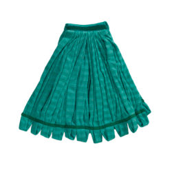 Rubbermaid Commercial 24 Oz. Microfiber Tube Wet Mop, 1" Headband, Green, FGT81306GR00