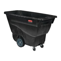 Rubbermaid Commercial Utility Duty Tilt Truck - 450 lb Load Capacity - Structofoam - 26" Width x 53" Depth x 33" Height - Black - 1 Each
