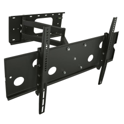 Mount-It! MI-319L Full-Motion Wall Mount With Long Extension For Screens 42 - 70", 10-1/2"H x 37"W x 2-1/4"D, Black