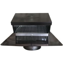 Builder's Best GRV Black Galvanized Roof Vent - For Dryer, Bathroom, Kitchen, 012635