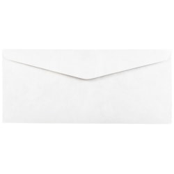 JAM Paper® Tyvek Business Envelopes, #10, Gummed Seal, White, Pack Of 50