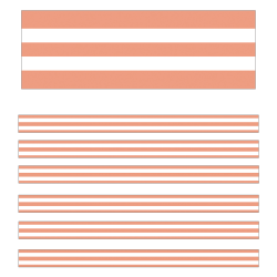 Carson Dellosa Education Straight Borders, Schoolgirl Style Simply Stylish Coral & White Stripes, 36' Per Pack, Set Of 6 Packs
