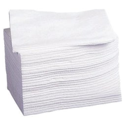 Medline Deluxe Dry Disposable Washcloths, 10" x 13", White, Pack Of 50 Washcloths, Case Of 10 Packs