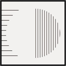 Amanti Art Modern Statement Stripes 1 by The Creative Bunch Studio Wood Framed Wall Art Print, 41"W x 41"H, Black