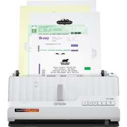 Epson® RapidReceipt Wireless Compact Desktop Receipt And Document Scanner, RR-400W