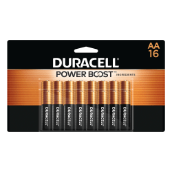 Duracell® Coppertop AA Alkaline Batteries, Pack Of 16