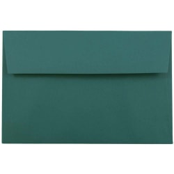 JAM Paper® Booklet Invitation Envelopes, A9, Gummed Seal, Teal, Pack Of 25