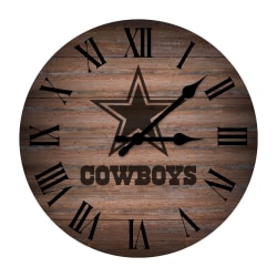 Imperial NFL Rustic Wall Clock, 16", Dallas Cowboys