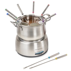 Nostalgia Electrics HomeCraft 8-Cup Electric Fondue Set, Stainless Steel