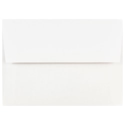 JAM Paper® Booklet Invitation Envelopes, A7, Gummed Seal, White, Pack Of 25, 73767