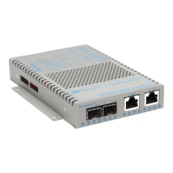 Omnitron OmniConverter FPoE/SL - Fiber media converter - 100Mb LAN - 10Base-T, 100Base-FX, 100Base-TX - RJ-45 / SFP (mini-GBIC)