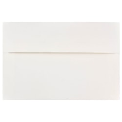 JAM Paper® Booklet Invitation Envelopes, A8, Gummed Seal, White, Pack Of 25