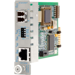 Omnitron iConverter 10/100 Ethernet Fiber Media Converter RJ45 LC Multimode 5km Module - 1 x 10/100BASE-TX; 1 x 100BASE-FX; Internal Module; Lifetime Warranty