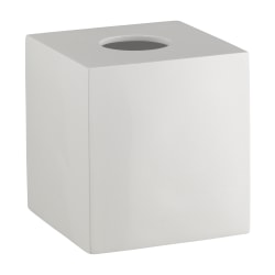 Erwyn Products Form Boutique Tissue Box Covers, 6"H x 6"L x 6"W, White, Set Of 12 Covers