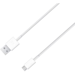 4XEM 6ft Micro USB To USB Data/Charge Cable For Samsung/HTC/Blackberry - Micro USB to USB for smart Phones - 6 ft - 1 x Type A Male USB - 1 x Type B Male Micro USB - White