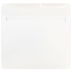 JAM Paper® Booklet Envelopes, #9, Gummed Seal, White, Pack Of 25