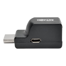 Tripp Lite HDMI over Cat5/6 Passive Extender Low-Profile Remote Receiver for Video/Audio Up to 100 ft. (30 m) TAA - 1 Output Device - 100 ft Range - 1 x Network (RJ-45) - 1 x USB - 1 x HDMI Out - Full HD - 1920 x 1080 - Twisted Pair - Category 6