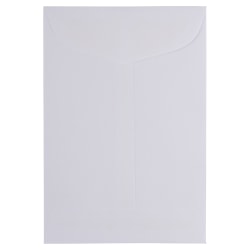 JAM PAPER 1 Scarf Open End Catalog Envelopes, 4 5/8 x 6 3/4, White, 25/Pack