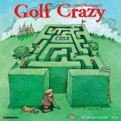 2026 Willow Creek Press Sports Monthly Wall Calendar, 12" x 12", Golf Crazy by Gary Patterson, January To December, 51337