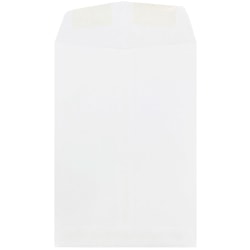 JAM Paper® Open-End 7" x 10" Catalog Envelopes, Gummed Seal, White, Pack Of 25