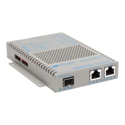 Omnitron OmniConverter GPoE/S - Fiber media converter - GigE - 10Base-T, 100Base-TX, 1000Base-T, 1000Base-X, 100Base-X - RJ-45 / SFP (mini-GBIC)