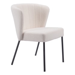 Zuo Aimee Dining Chairs, Cream, Set Of 2 Chairs